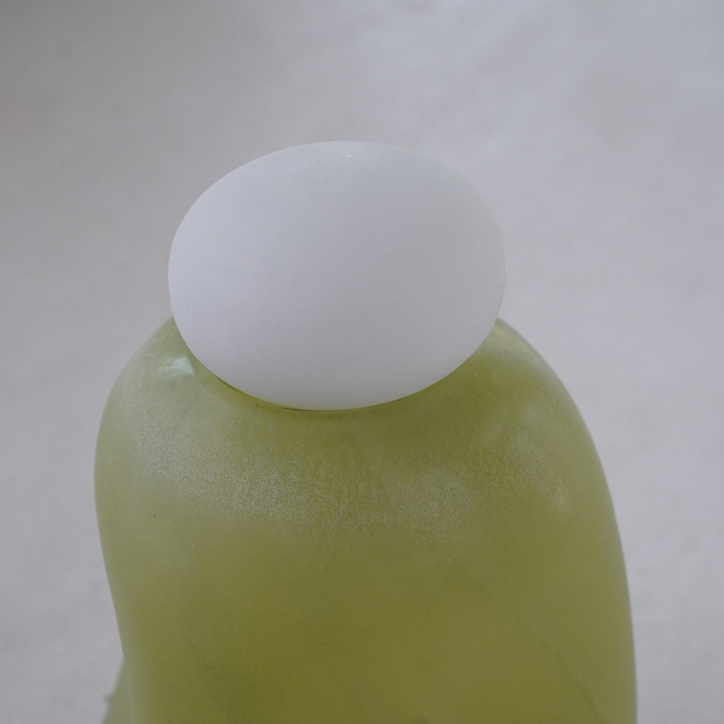 Pistachio Green - Decorative Glass Vase With Lid