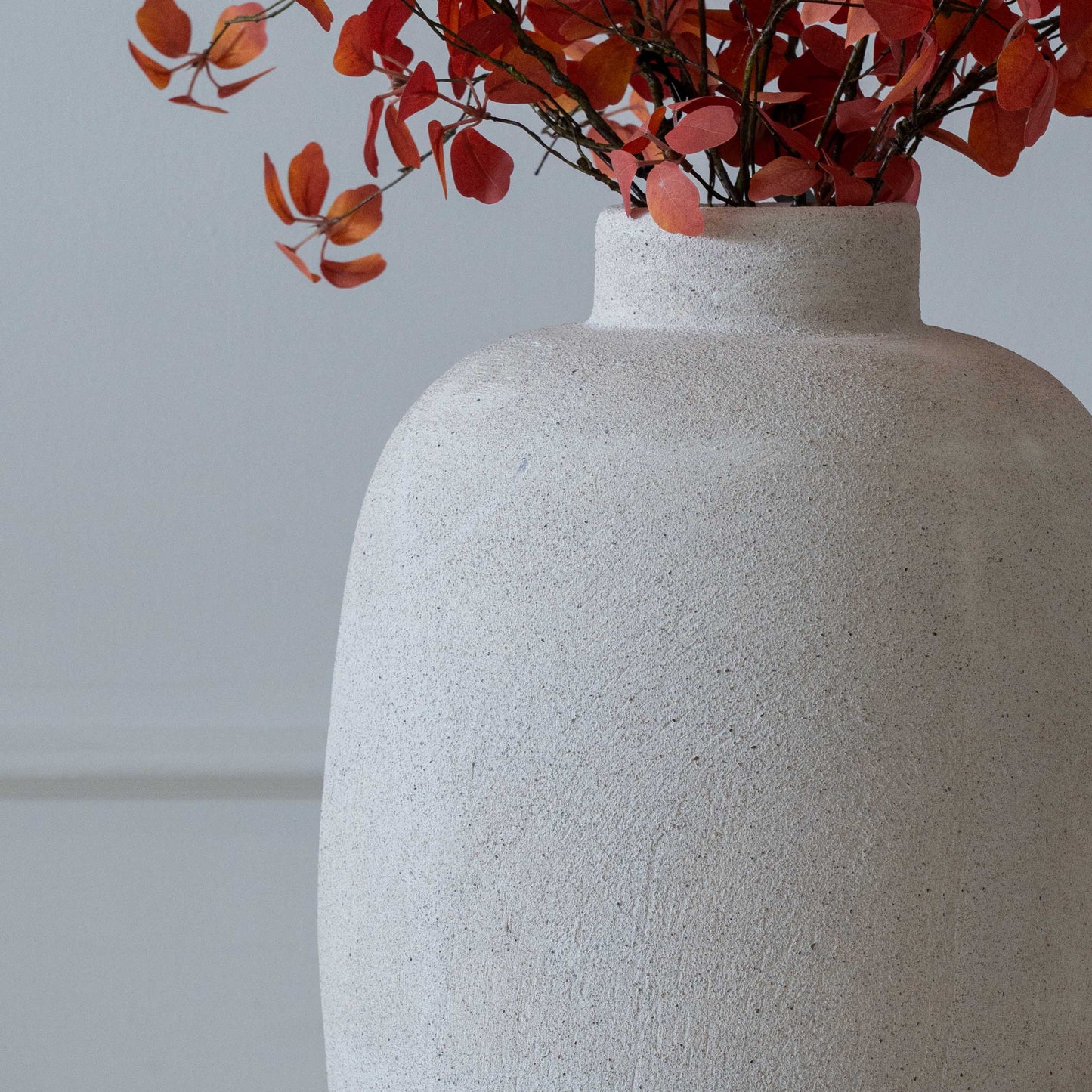 Antique Ivory Nordic Vessel Flower Pot / Planter 19th Century Vase - Indoor & Outdoor