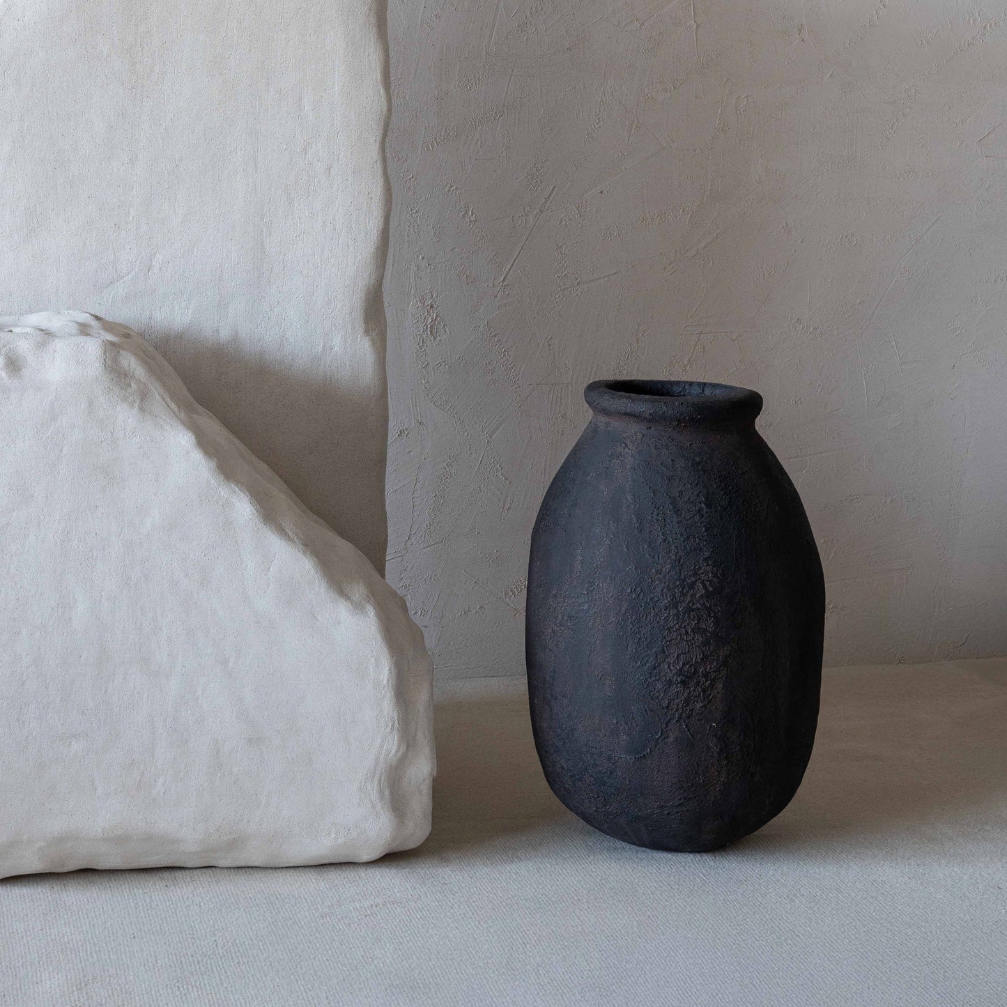 Handmade 19th Century Spanish Fibre Glass Big Tree Pot | Big Vase