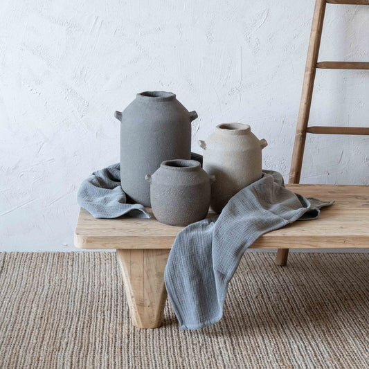 Grove Decorative Terracotta Vase With Handle | Flower Pot