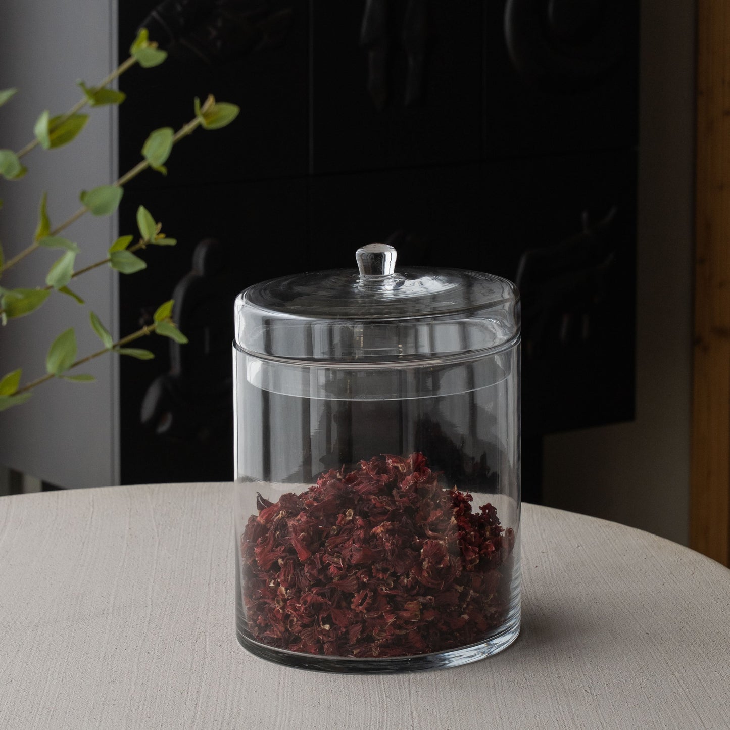 Charmed Decorative Glass Container Jar With Lid