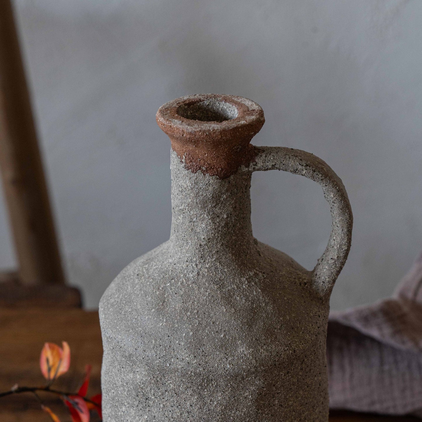 Hearth Decorative Terracotta Vase With Handle | Flower Pot