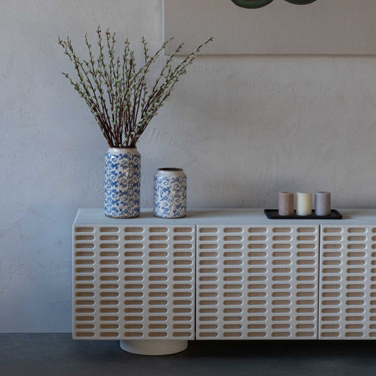 Nostalgia Blue Decorative Vintage Classic Vase | Flower Pot