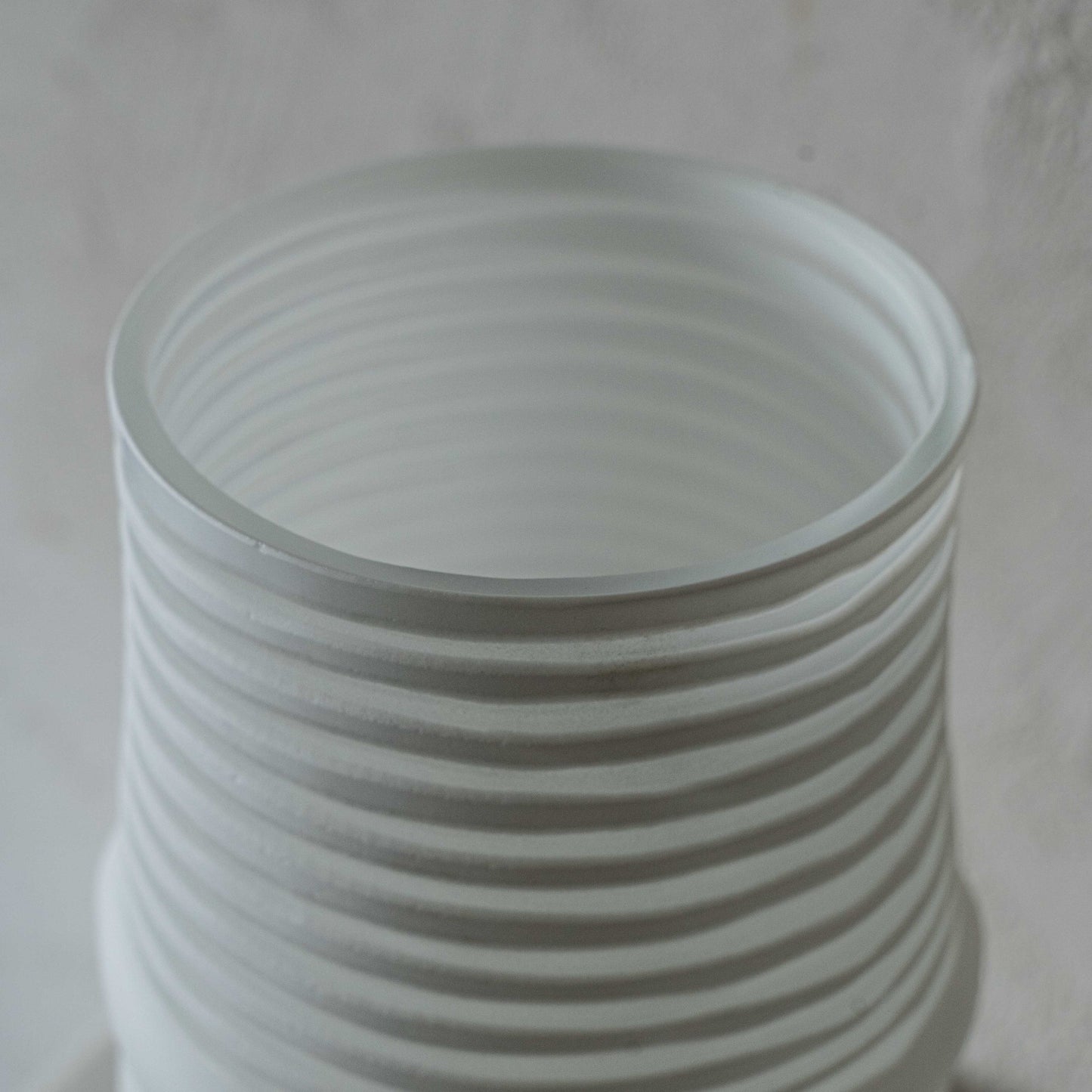 Snow Decorative Glass Vase | Flower Pot - Small