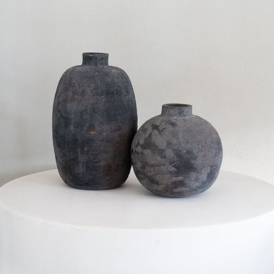 19th Century Olive Jar | Antique Decorative Vessel