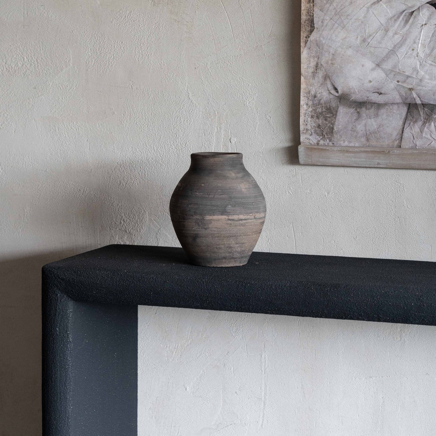 Wide Ceramic Terracotta Aged Flower Pot | Vase
